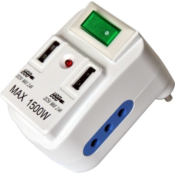 ADAPTADOR MODULAR 2 PUERTOS USB 2.1 A